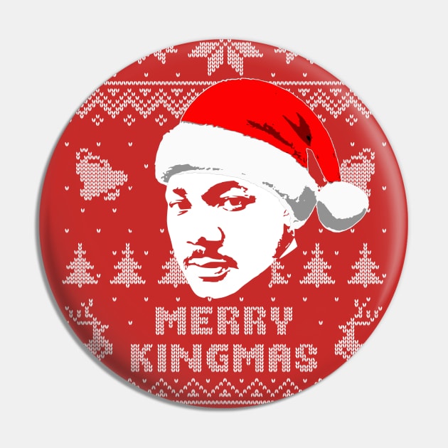 Martin Luther King Merry Kingmas Pin by Nerd_art