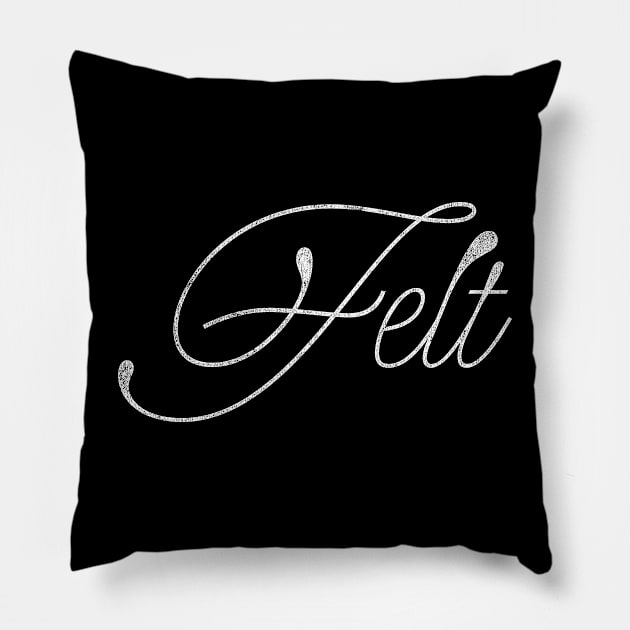 Felt // Aesthetic 80s Style Design Pillow by DankFutura