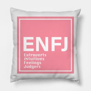 enfj mbti pink color Pillow