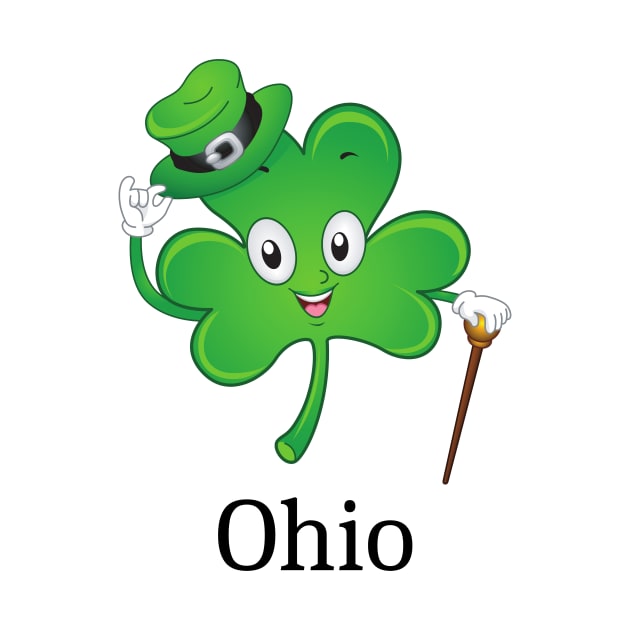 St Patrick&#39;s  Irish Shamrock OHIO, Irish Gift for Wife by yassinebd