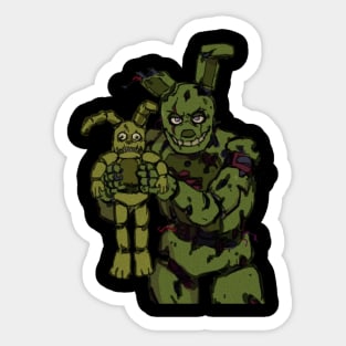 Into the Pit but it's Springtrap REMASTERED Sticker for Sale by