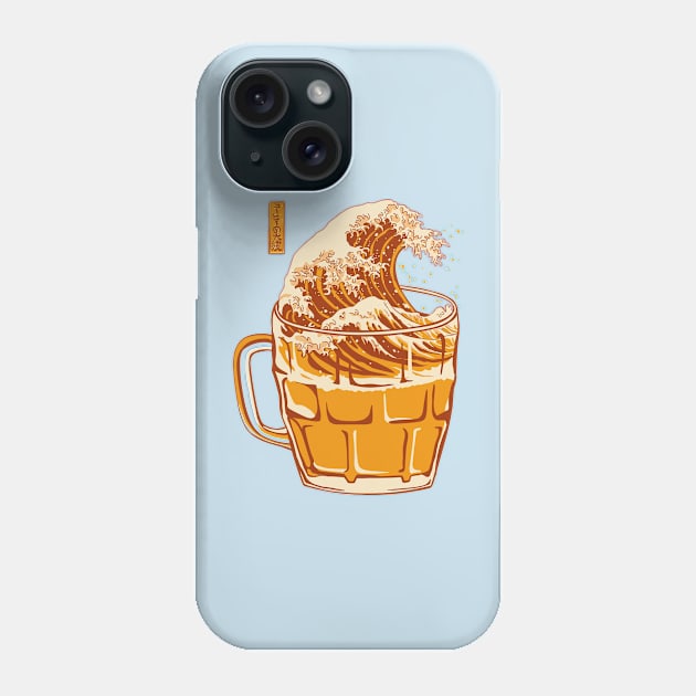 The Great Wave of Craft Beer Phone Case by Elan Harris