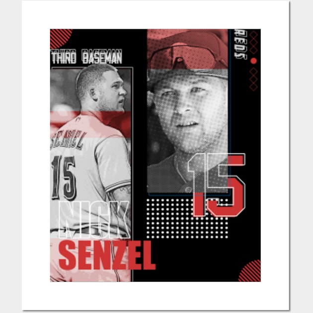 Nick Senzel baseball Paper Poster Reds 4 - Nick Senzel - Posters and Art  Prints