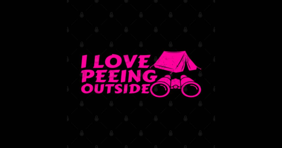 I Love Peeing Outside Lover I Love Peeing Outside Lover Sticker Teepublic 3444