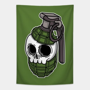 Skull Grenade Tapestry