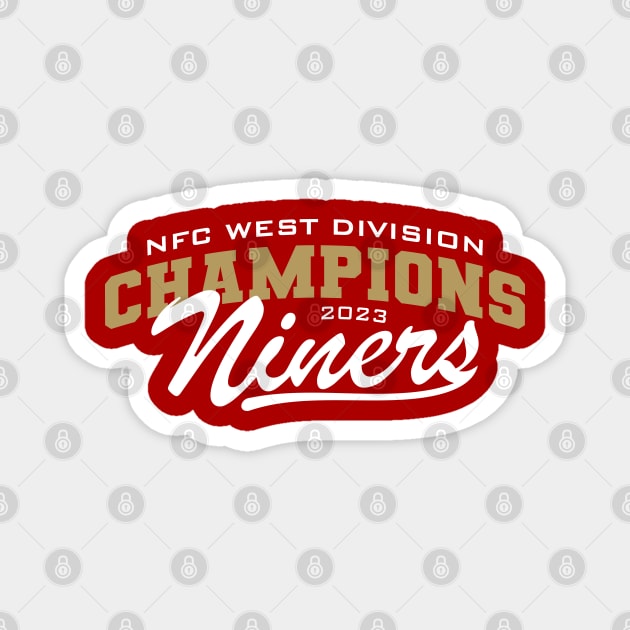 Division Champions Niners Magnet by Nagorniak