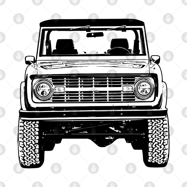 1974 Classic Bronco Sketch Art by DemangDesign