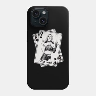 Retro Sasha Banks Wrestling 80s Card Style Phone Case