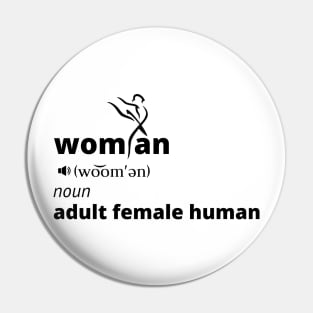 Woman Noun Adult Female Human Pin