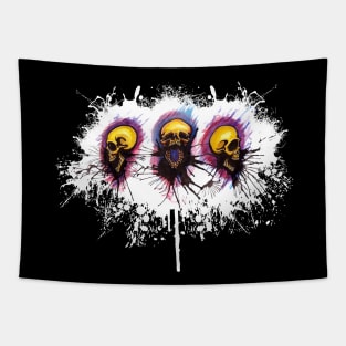 3 Skulls Tapestry