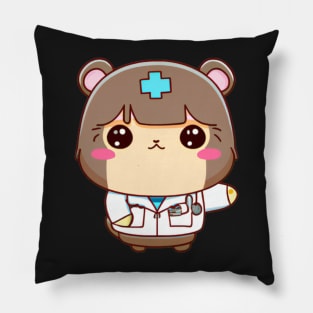 Cute Capybara Nurse Kawaii Pillow