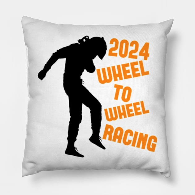 2024 Wheel To Wheel Racing Pillow by Worldengine