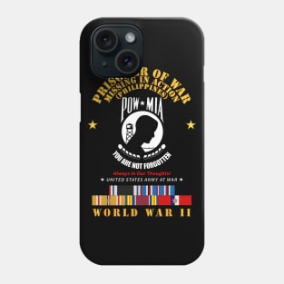 POW - MIA - Phil - Thoughts w WWII POW SVC Phone Case