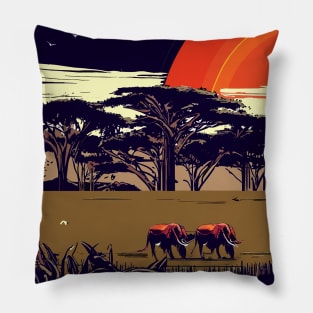 Zambia landscape Pillow