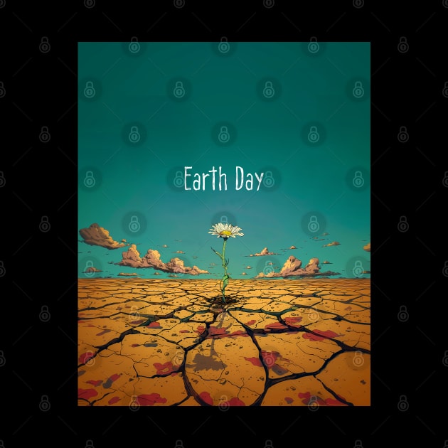 Earth Day: April 22nd A Reflection on Our Planet’s Fragile Existence on a Dark Background by Puff Sumo