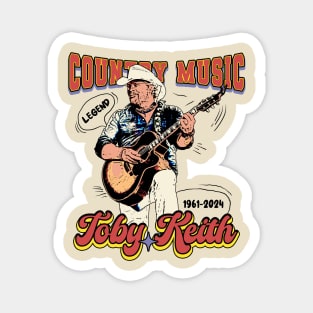 Toby Keith Country Music Retro Magnet