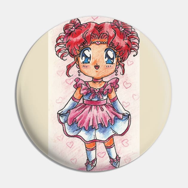 Chibi Chibi in a Cute Dress Pin by eosofdawn