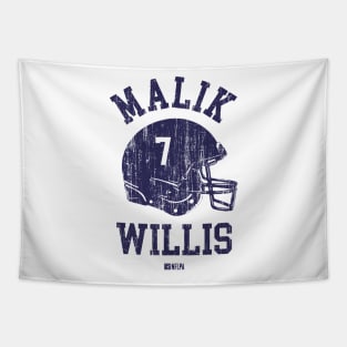 Malik Willis Tennessee Helmet Font Tapestry