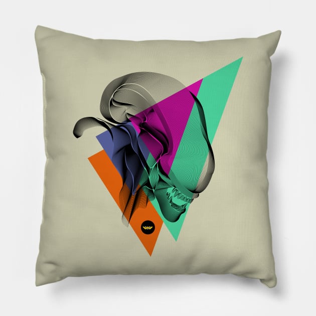 80's Xenomorph Pillow by manoystee