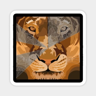 Lion Big Cat 3d Line Magnet