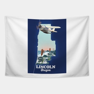 Lincoln Oregon Travel map Tapestry