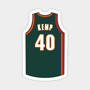 Shawn Kemp Seattle Supersonics Jersey Qiangy Magnet