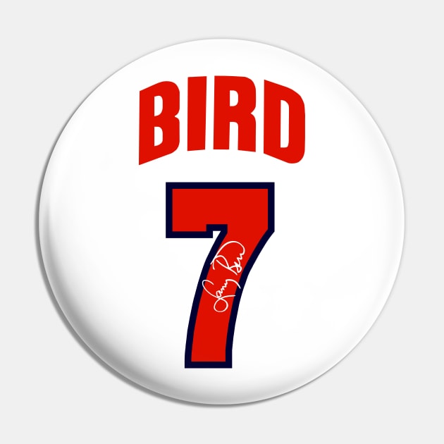 USA DREAM TEAM 92 - Bird - signed Pin by Buff Geeks Art