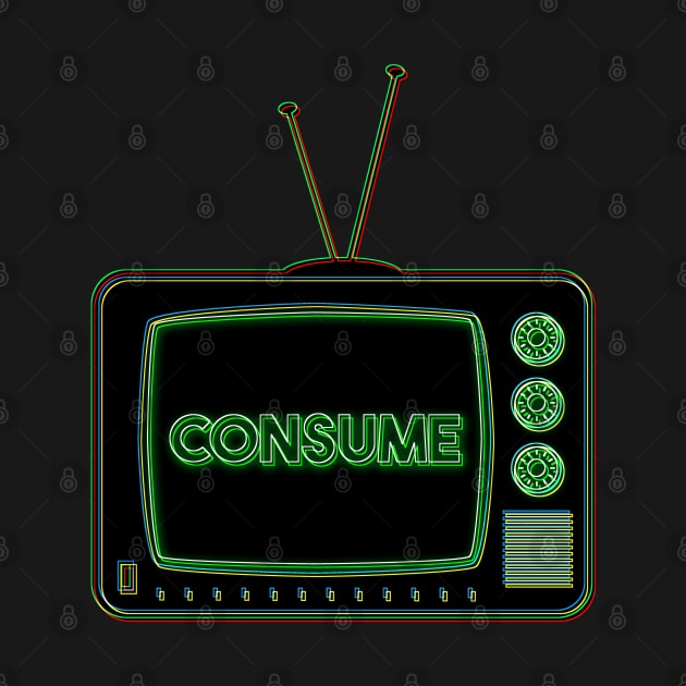 Retro TV | Consume | Pop Art by williamcuccio