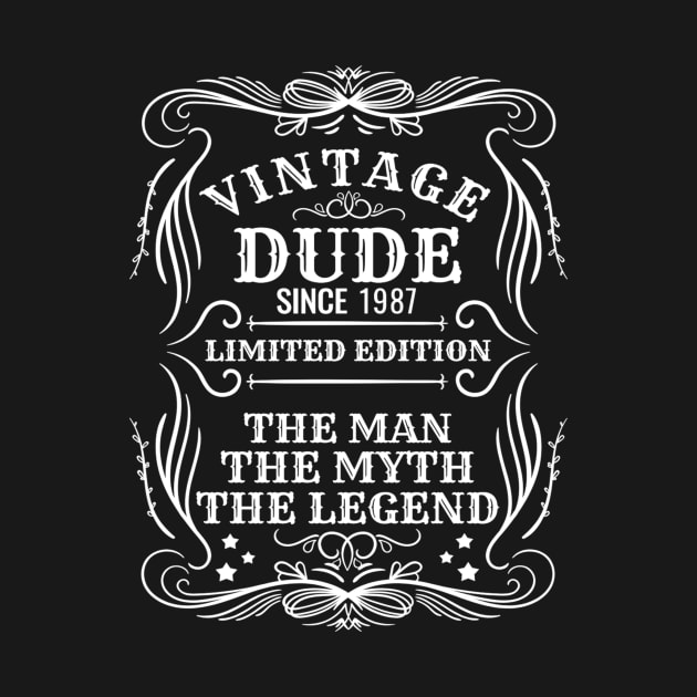 Vintage Dude 1987 Gift by pa2rok