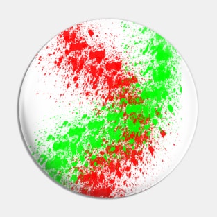 Red Green Spot Pin