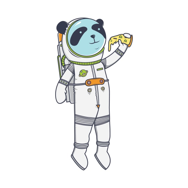 Space Pizza Panda by MedicalPandas