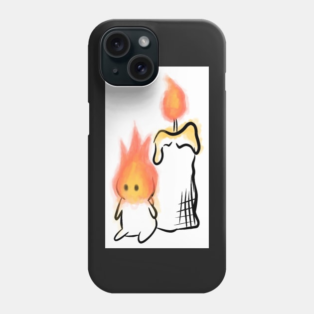 candle creature Phone Case by broadwaymae