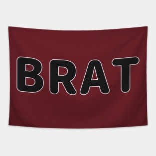 Brat Text Design Tapestry