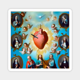 Flaming Sacred Heart Magnet