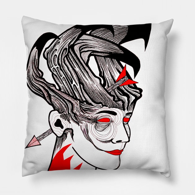 Arrow to the Head Pillow by FUN ART