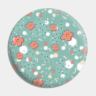 Floral Pattern Pin