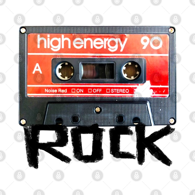 Rock Cassette Mix Tape by badlydrawnbabe