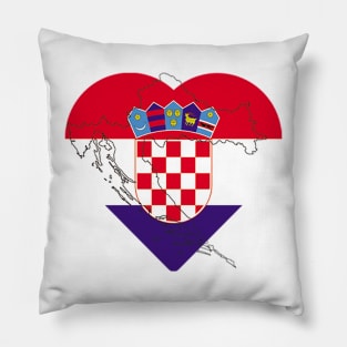 Croatia in the heart Pillow