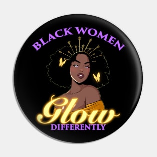 Black Women Glow Differently Pin