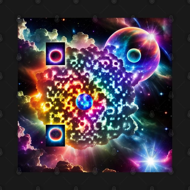 Cosmic Rick Roll QR Code by JankCitySparrow