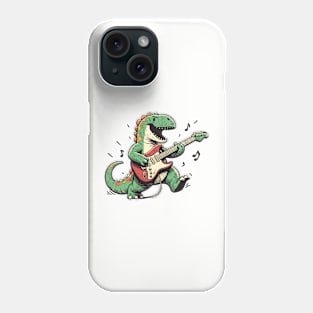 T-Rex Playing Guitar Phone Case