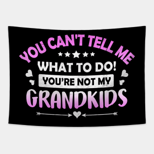 You Can't Tell Me What To Do You're Not My Grandkids Tapestry