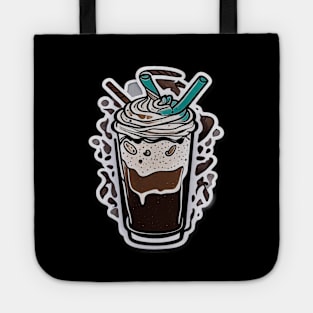 Ice Coffee Vintage Coffeebeans Retro Since Established Tote