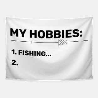 Fishing Is My Hobby Angler Fishing Tapestry