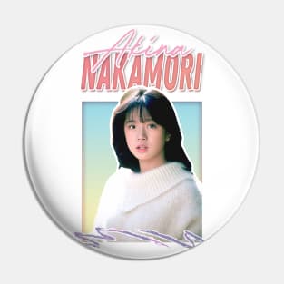 Akina Nakamori 中森明菜 // Retro J-Pop Fan Art Design Pin