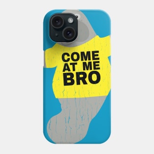 Come at me Bro Manatee In Novelty Tee Distressed Edition Phone Case