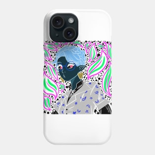 dark elf in kawaii floral magical pattern Phone Case