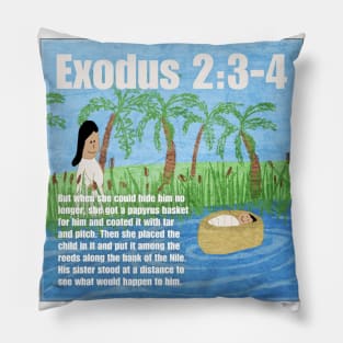 Exodus 2:3-4 Pillow