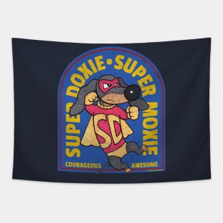 Cute Funny Super Doxie Super Moxie Tapestry