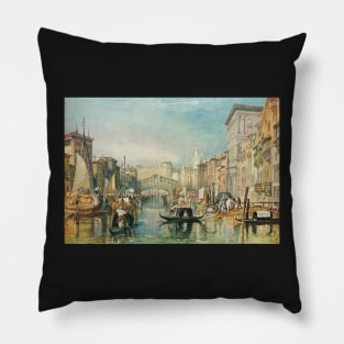 The Rialto, Venice, J M W Turner 1820-1 Pillow